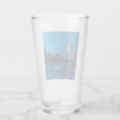 Boston Massachusetts City Skyline Glas (Achterkant)