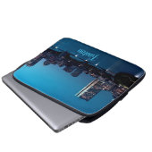 Boston Massachusetts City Skyline Laptop Sleeve (Voorkant onderkant)