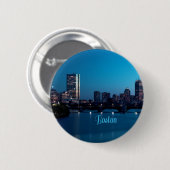 Boston Massachusetts City Skyline Ronde Button 5,7 Cm (Voorkant /achterkant)