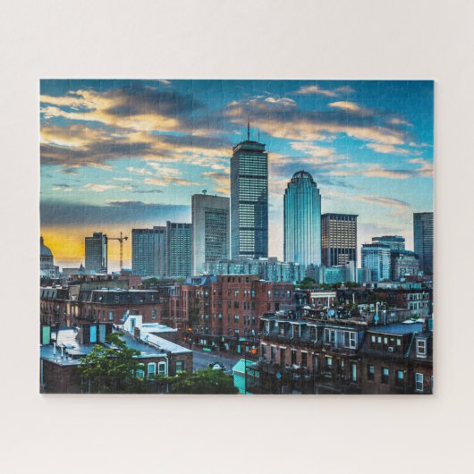 Boston Massachusetts City Skyline Travel Photo Legpuzzel (Horizontaal)