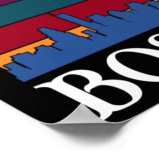 Boston Massachusetts  Cityscape Poster (Hoek)
