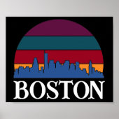 Boston Massachusetts  Cityscape Poster (Voorkant)