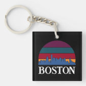 Boston Massachusetts  Cityscape Sleutelhanger (voorkant)