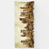 Boston Massachusetts Cityscape Spandoek (Verticaal)