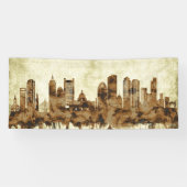 Boston Massachusetts Cityscape Spandoek (Horizontaal)