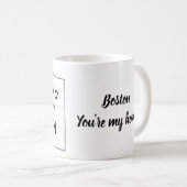 Boston Massachusetts - Coffee Mok - Verkeersbord (Voorkant rechts)