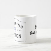 Boston Massachusetts - Coffee Mok - Verkeersbord (Center)