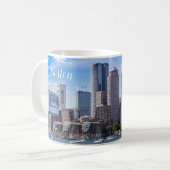 Boston Massachusetts Coffee Mug Waterfront Koffiemok (Voorkant links)