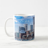 Boston Massachusetts Coffee Mug Waterfront Koffiemok (Links)
