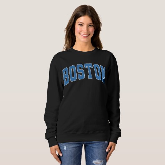Boston Massachusetts  College Style Sweats Trui (Voorkant volledig)