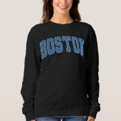 Boston Massachusetts  College Style Sweats Trui (Voorkant)