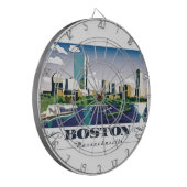 Boston, Massachusetts Dartbord (Voorkant Links)
