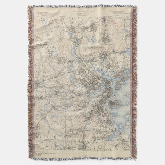 Boston, Massachusetts Deken (Voorkant Verticaal)