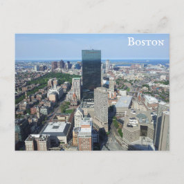 Boston Massachusetts Downtown City Skyline Travel Briefkaart