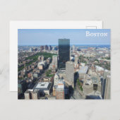 Boston Massachusetts Downtown City Skyline Travel Briefkaart (Voorkant / Achterkant)