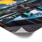 Boston Massachusetts Downtown Skyline Foto Poster (Hoek)