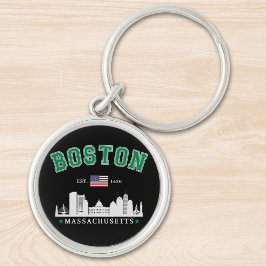 Boston Massachusetts Est. 1630 Funny Travel Sleutelhanger
