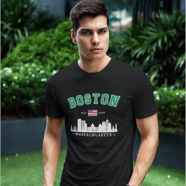 Boston Massachusetts Est. 1630 Funny Travel T-shirt