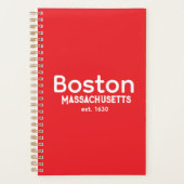 Boston, Massachusetts est. 1630 Planner  (Voorkant)