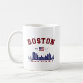 Boston Massachusetts Est. 1630 Travel Koffiemok (Links)