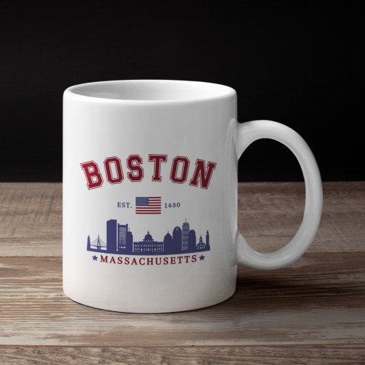 Boston Massachusetts Est. 1630 Travel Koffiemok