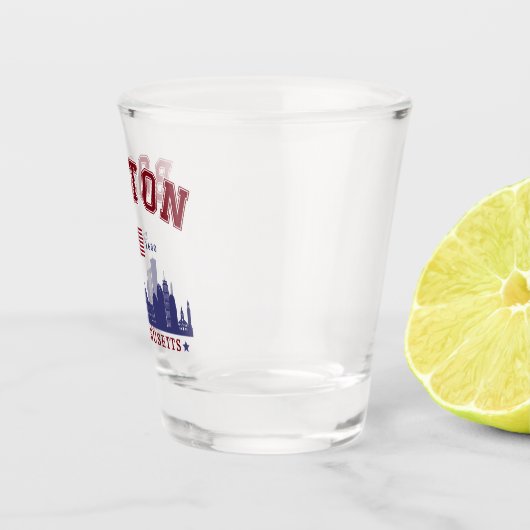 Boston Massachusetts Est. 1630 Travel Shot Glas (Rechts)