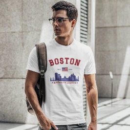 Boston Massachusetts Est. 1630 Travel T-shirt