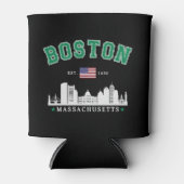 Boston Massachusetts Est. 1630 Vintage Blikjeskoeler (Voorkant)