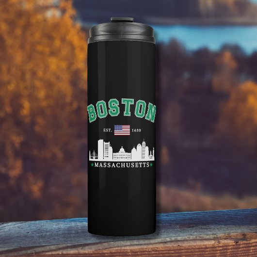 Boston Massachusetts Est. 1630 Vintage Thermosbeker