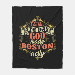 Boston Massachusetts Fleece Deken