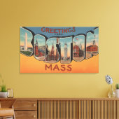 Boston, Massachusetts (gebouwen) Canvas Afdruk (Insitu (Woonkamer))