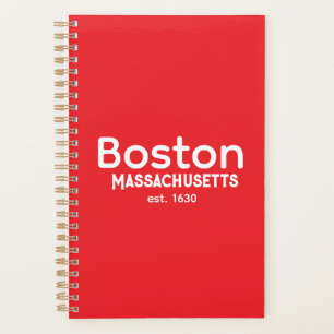 Boston, Massachusetts gesticht in 1630 Planner