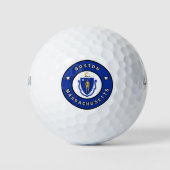 Boston Massachusetts Golfballen (Voorkant)