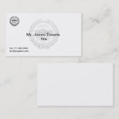 Boston Massachusetts Great Seal Visitekaartje (Voorkant / Achterkant)