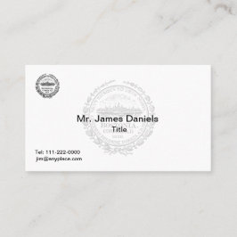 Boston Massachusetts Great Seal Visitekaartje