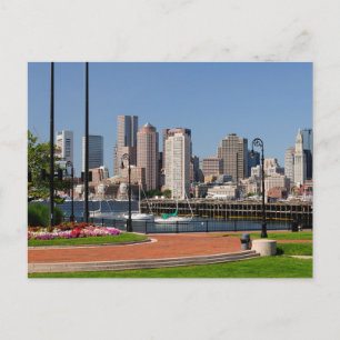 Boston Massachusetts, Harbour & Skyline Briefkaart