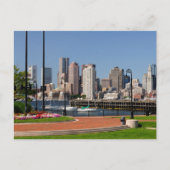 Boston Massachusetts, Harbour & Skyline Briefkaart (Voorkant)