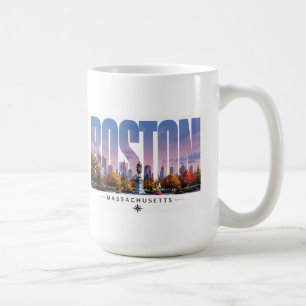 Boston Massachusetts haven skyline reis scène Koffiemok