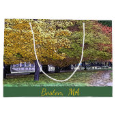 Boston, Massachusetts Herfst Foliage Groot Cadeauzakje (Achterkant)
