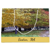 Boston, Massachusetts Herfst Foliage Groot Cadeauzakje (Voorkant)