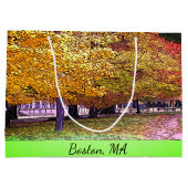 Boston, Massachusetts Herfst Foliage Groot Cadeauzakje (Achterkant)