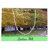 Boston, Massachusetts Herfst Foliage Groot Cadeauzakje (Achterkant)