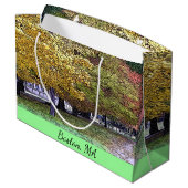Boston, Massachusetts Herfst Foliage Groot Cadeauzakje (Achterkant Gekanteld)