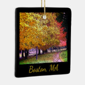 Boston, Massachusetts Herfst Foliage Keramisch Ornament (Rechts)