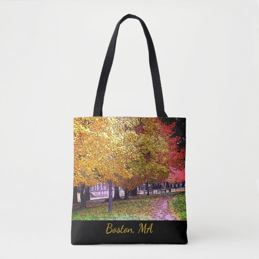 Boston, Massachusetts Herfst Foliage Tote Bag (Voorkant)