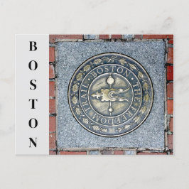 Boston Massachusetts Historic Freedom Trail Marker Briefkaart