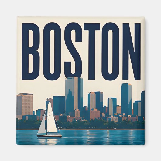 ⚓ Boston Massachusetts Historisch Magneet (Voorkant)