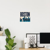 ⚓ Boston Massachusetts Historisch Poster (Thuiskantoor)