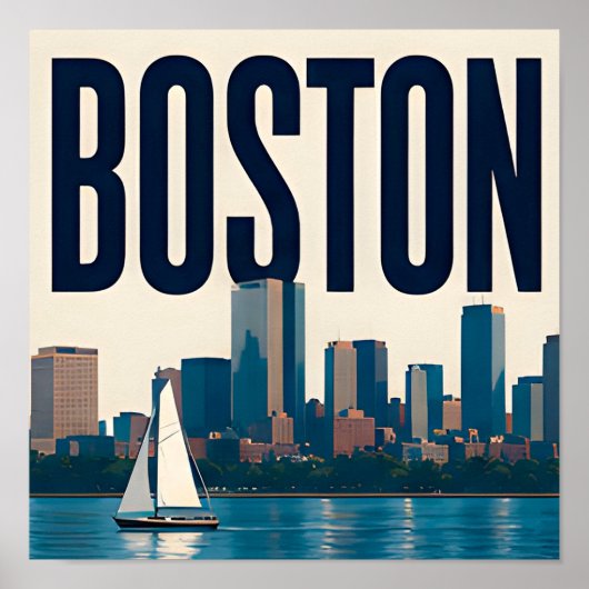 ⚓ Boston Massachusetts Historisch Poster (Voorkant)