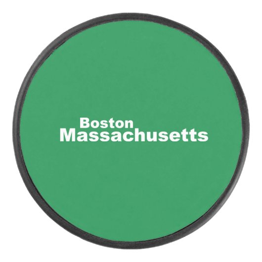 Boston, Massachusetts Hockey Puck (Voorkant)